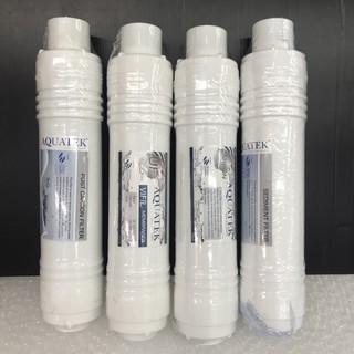 AQUATEK USA ชุดใส้กรองUF แบบ 4 ตอน สำหรับเครื่องกรองน้ำ AM100 แบบเสียบหัวเสียบแถมข้อต่อ8อัน