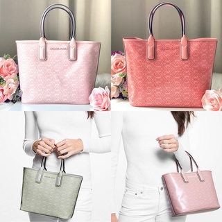 ของแท้100%พร้อมส่งที่ไทย🎀MICHAEL KORS JODIE SMALL LOGO JACQUARD TOTE BAG 35H1T2JT1C