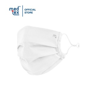 Medtex รุ่น M4U หน้ากากผ้ามัสลิน Tencel Cotton 3 ชั้น พร้อมช่องใส่ฟิลเตอร์ สีขาว