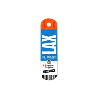 Casetify Airport Luggage Tag - Issue 2 - LAX 2-In-1 Grip Stand  Color: White [สินค้าพร้อมส่ง]