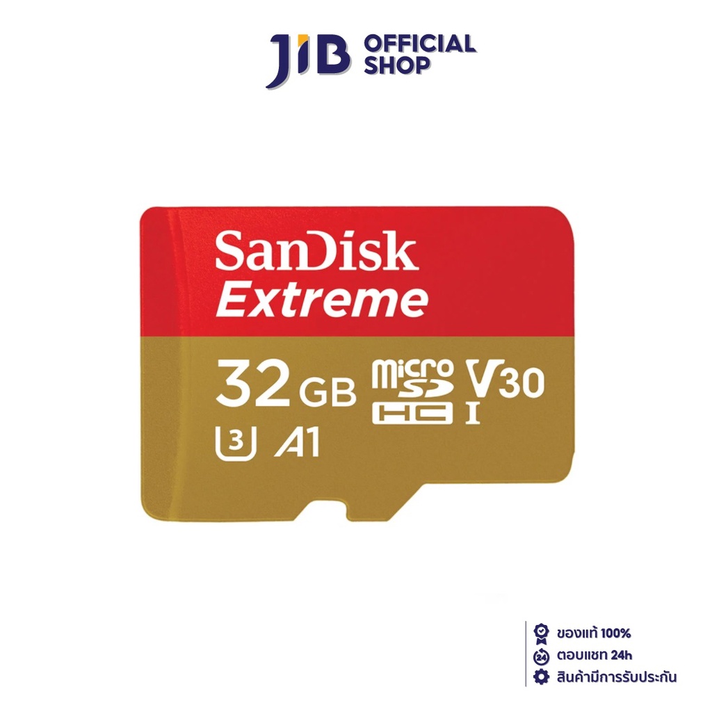 Memory Cards 195 บาท SANDISK  32 GB MICRO SD CARD (ไมโครเอสดีการ์ด)  SDXC EXTREME CLASS 10 (SDSQXAF-032G-GN6GN) Mobile & Gadgets