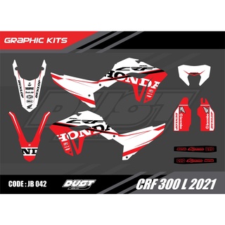 สติ๊กเกอร์วิบาก Honda CRF 300L 2021 ทั้งคัน Graphic kit สติ๊กเกอร์เคลือบเงา สุดคุ้ม