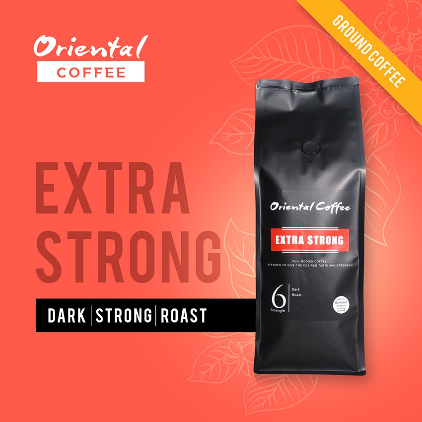 Extra Strong กาแฟอราบิก้าเบลนโรบัสต้า ขนาด 500 กรัม 1 ถุง (มีสินค้าพร้อมส่ง)