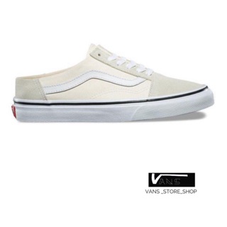 VANS OLD SKOOL MULE CLASSIC WHITE TRUE WHITE สินค้ามีประกันแท้