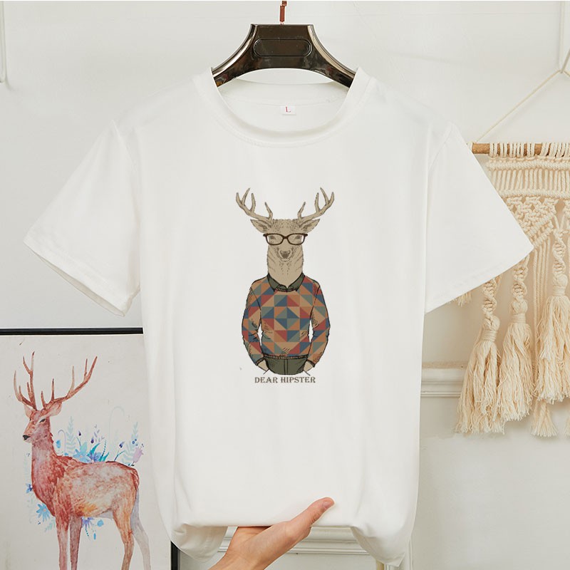 BK-264-SHORT เสื้อยืดแขนสั้นพร้อมส่ง 8สี ลายการ์ตูน ขายดีตามเทรนต์ ลายน่ารัก สีสันสดใส่น่ารัก ใส่ได้ทั้งหญิงและชาย