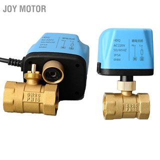 Joy มอเตอร์บอลวาล์วไฟฟ้า 2 ทาง Dn25 Dc12‐24V อุปกรณ์เสริม สําหรับอุตสาหกรรมไฮดรอลิค