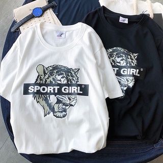 เสื้อยืด ลายเสือ sport girl