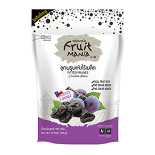 [Flash Sale] FruitMania ฟรุ๊ตมาเนีย ลูกพรุนแห้งไร้เมล็ด 110 กรัม PITTED PRUNES