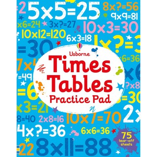 DKTODAY หนังสือ USBORNE TIMES TABLES PRACTICE PAD (AGE 6+)
