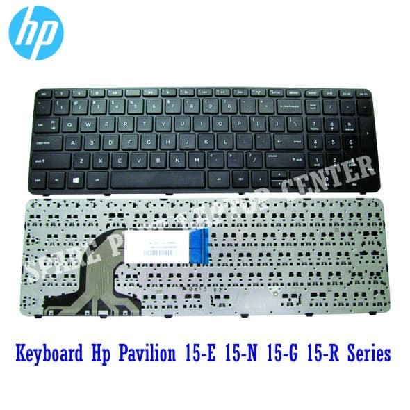 คีย์บอร์ด HP 250 G2 G3 255 G2 G3 256 G2 G3 15-A 15-D 15-E 15-F 15-G 15-H 15-N 15-R 15-S FRAME สีดํา