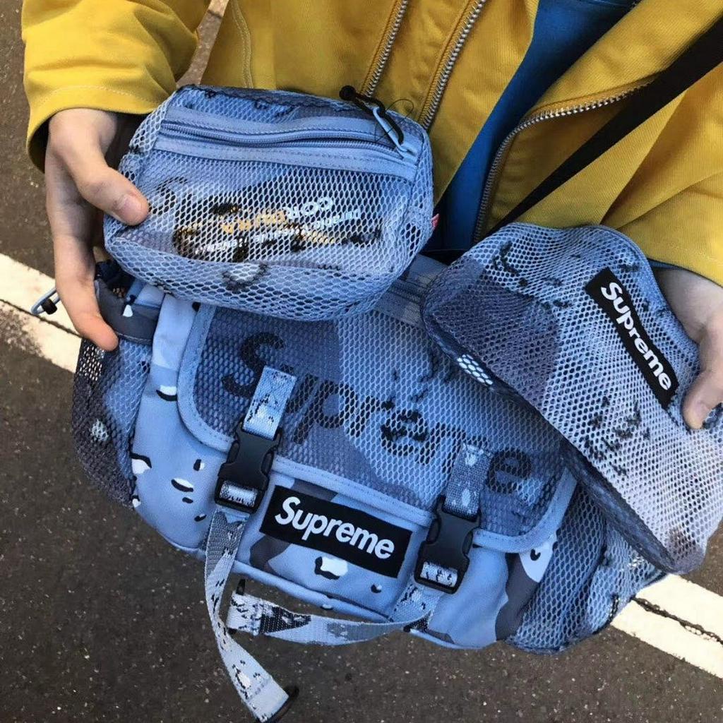 Supreme Waist Bag (SS20) Blue Chocolate Chip Camo Used