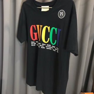 ถูกที่สุด‼️ เสื้อGucci Gucci Cities cotton T-shirt - Black