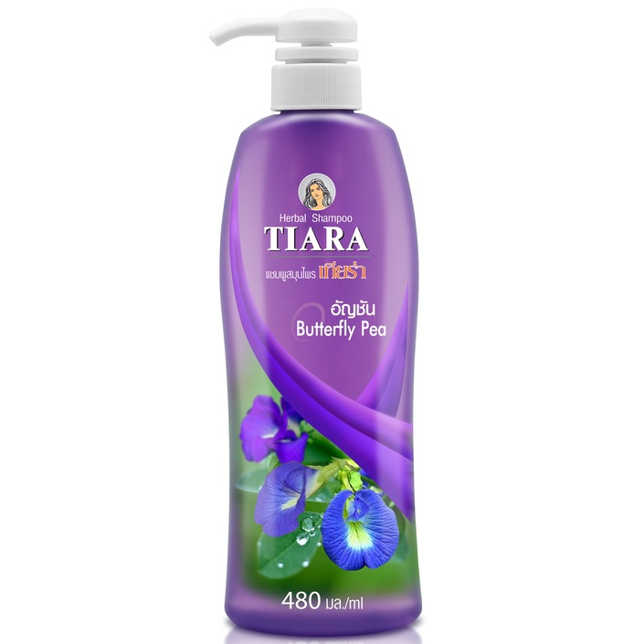 Tiara แชมพูสมุนไพรเทียร่า อัญชัน 450 มล.