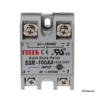 Folღ โมดูลรีเลย์ควบคุมอุณหภูมิ 24V-380V Ssr-100Aa 100A Ac-Ac