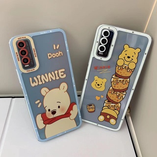 เคสโทรศัพท์มือถือแบบนิ่ม ใส ลายการ์ตูนหมีพูห์ สําหรับ Samsung A53 S22 PLUS S22 ultra A03 CORE Note 10 PLUS S21 S20 FE A73 5G Note 20 ultra J7 prime A21S M33 M53 A23 5G TM118Y