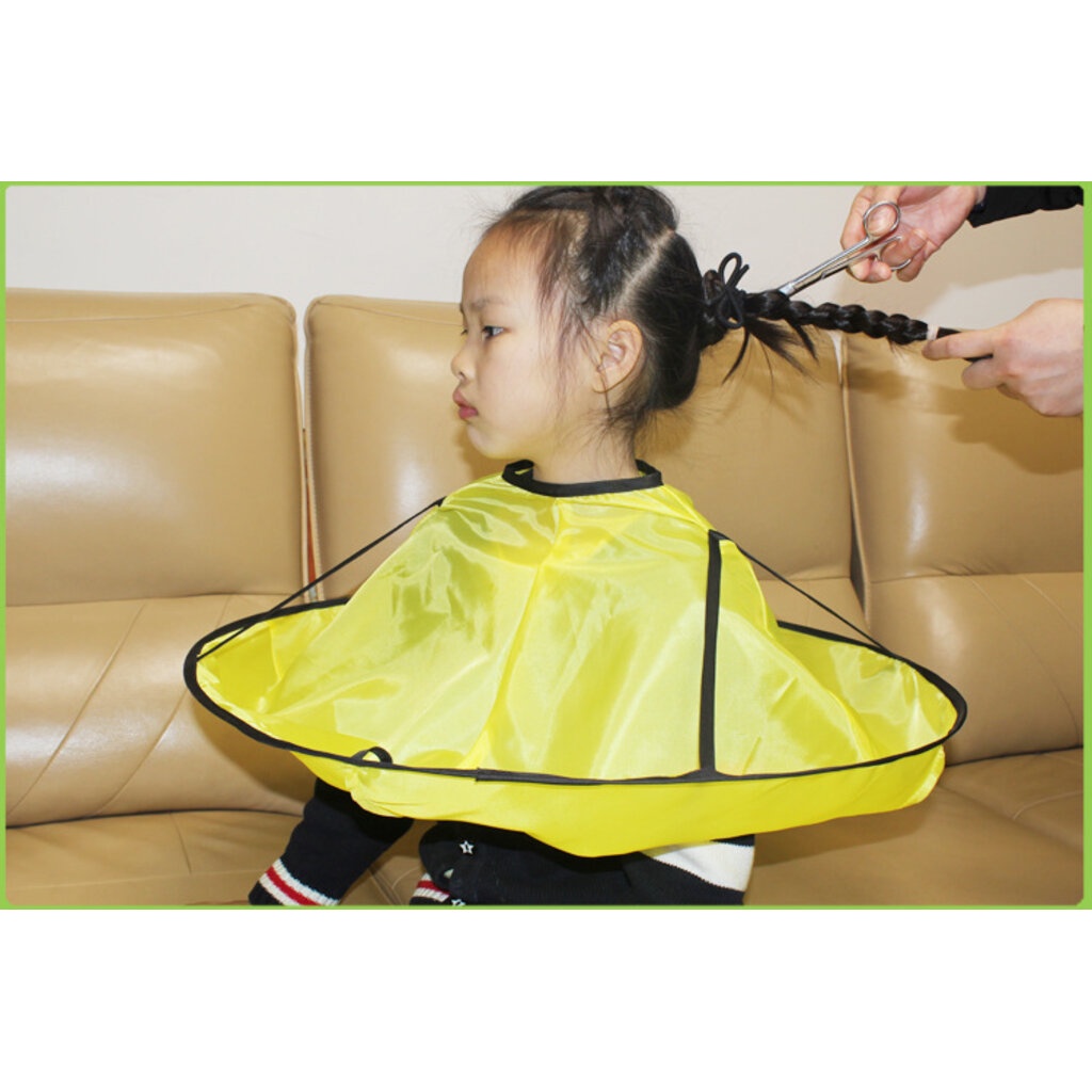 NanaBaby ผ้าคลุมตัดผม ที่รองตัดผม ที่คลุมตัดผมเด็ก-ผู้ใหญ่ แบบเก็บผมไม่ร่วงลงพื้น