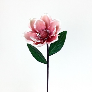 ดอกแมกโนเลีย งานผ้าเคลือบ ดอกไม้ประดิษฐ์เกรดพรีเมี่ยม Artificial magnolia flower