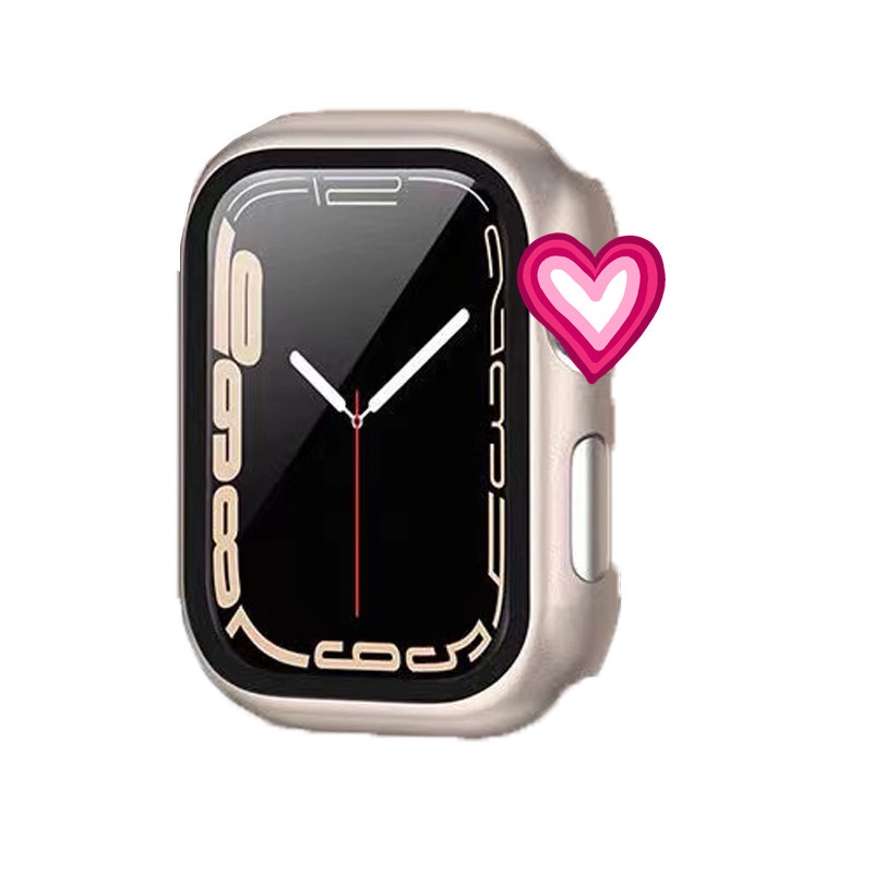 2022 Newst Glass + ฝาครอบสําหรับ Apple Watch series 9 Ultra 2 7 กันชน + ป้องกันหน้าจอ Apple Watch Ca