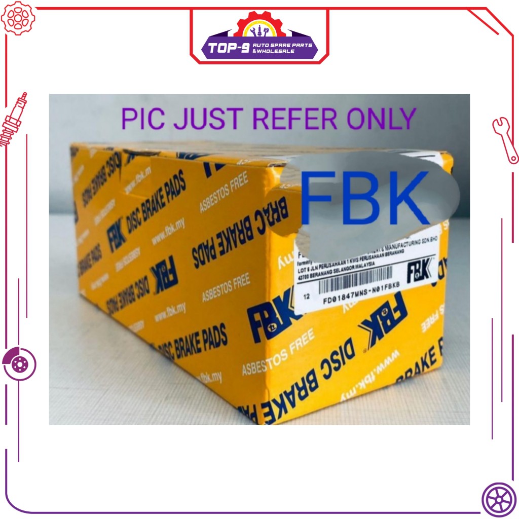 FBK ผ้าดิสเบรคด้านหลังสําหรับ FD1142MS - Nissan Serena C23 1.6 2.0
