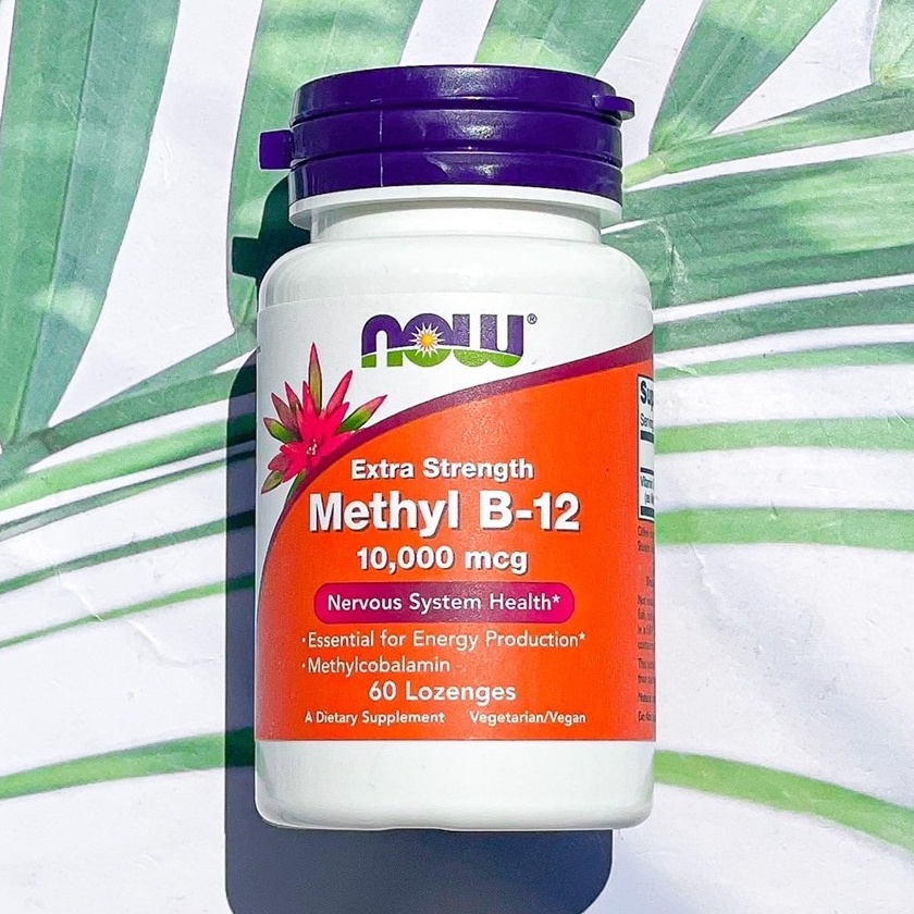 วิตามินบี 12 Now Foods® Methyl B-12 Extra Strength 10000 mcg 60 Lozenges