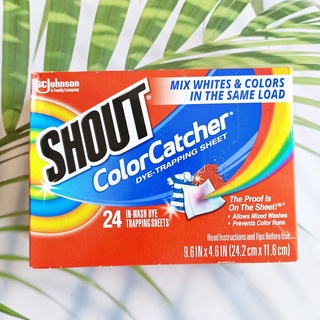 แผ่นดักจับสีตก Color Catcher Dye-Trapping Sheets 24 Sheets (Shout®)