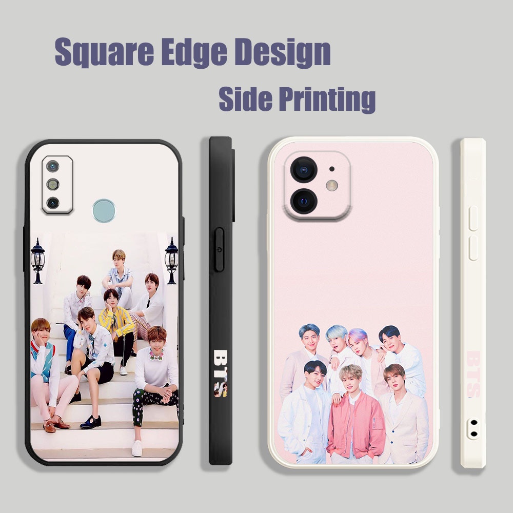 Bts Group BAB05 สําหรับ Realme C2 C3 8 8i Pro เคสโทรศัพท์ขอบสี่เหลี่ยม