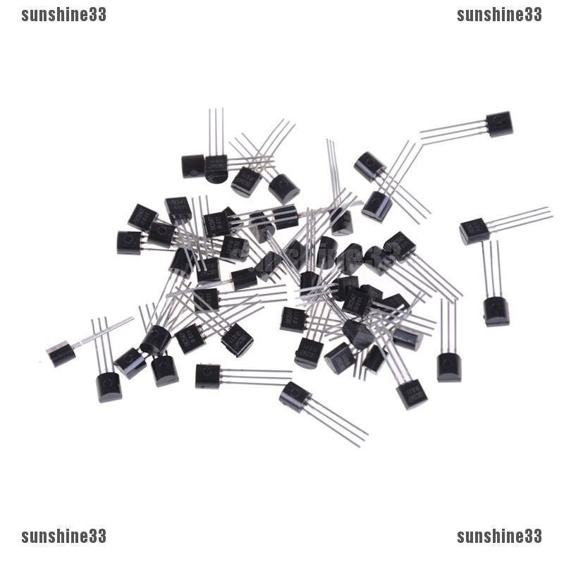 ทรานซิสเตอร์ NPN BC547 BC547B สีดํา 50 ชิ้น ต่อชุด