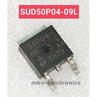 (1ตัว) 50P04 , SUD50P04L-09 , MOSFET P-Channel 50A 40V TO-252