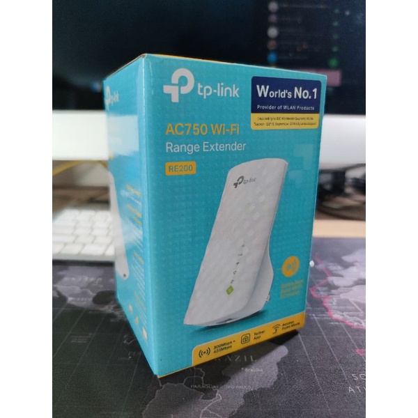 tp-link AC750 Wi-Fi Range Extender RE200 (ตัวขยาย wifi) (USED)