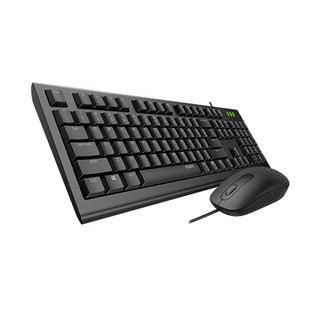 Rapoo ชุดคีย์บอร์ด+เมาส์ (สีดำ) รุ่น KB-X120PRO-BK