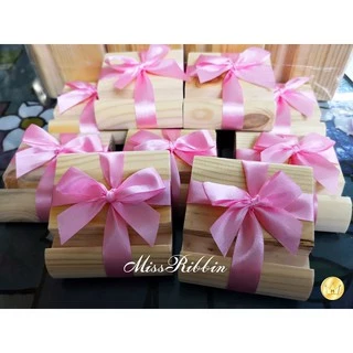 Missribbinริบบิ้นต่วน 200หลา มีหลายไซส์ ผูกของขวัญ พับดอกไม้ ริบบิ้นผ้า