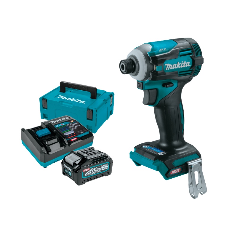 [คอมโบเซ็ต] MAKITA TD001GM101 : ไขควงกระแทกไร้สาย 220 N.m 40Vmax (Battery 4.0Ah)