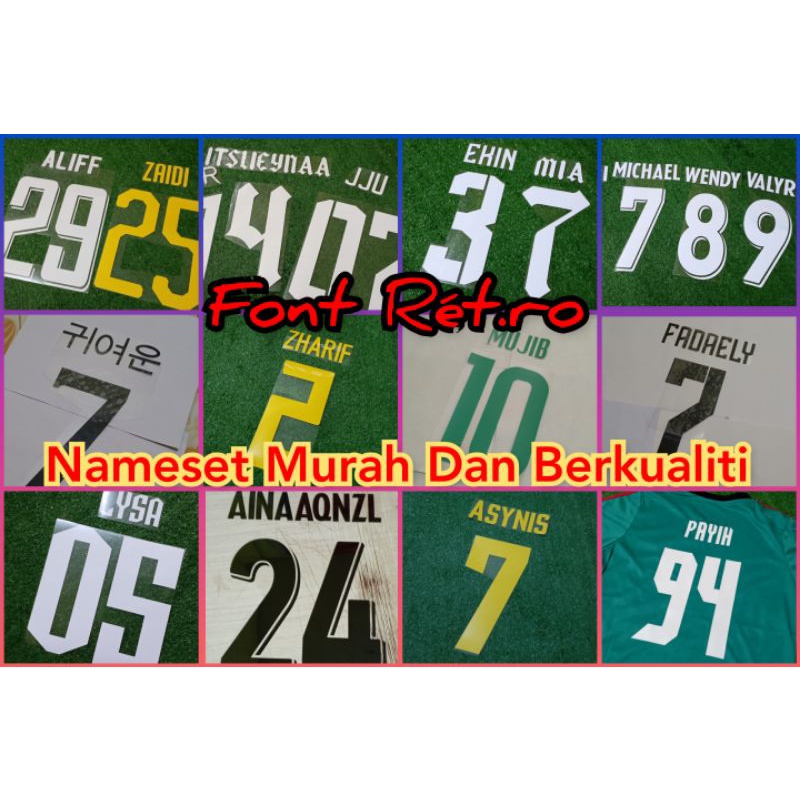 NAMESET และคุณภาพ - FONT RÉT.R0
