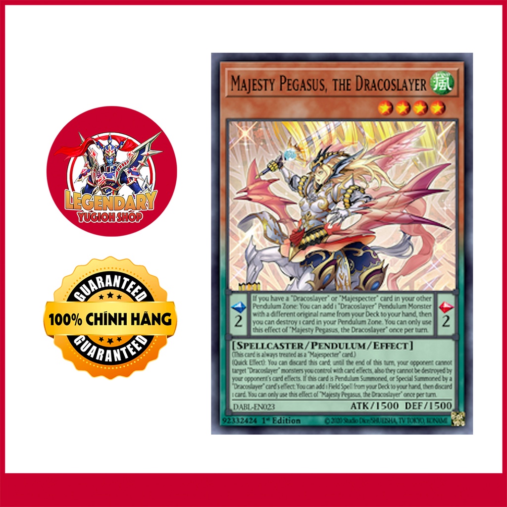 [การ์ด Yugioh ดั้งเดิม] Majesty Pegasus, Dracoslayer