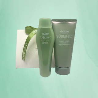 *ขนาดพกพา* SHISEIDO SUBLIMIC FUENTE FORTE 50ml x2 (แชมพูครีมนวดสำหรับหนังศีรษะแห้ง, มัน และมีรังแค)​