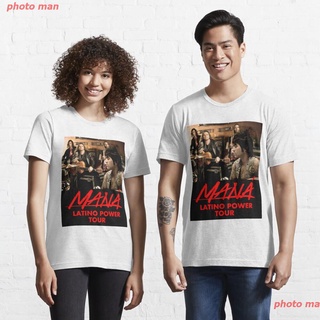 photo man Mana Band Latino Power Essential T-Shirt เสื้อMANA band couple เสื้อยืดแฟชั่น