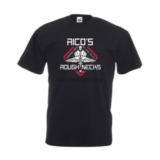 เสื้อผ้าผชเสื้อยืดคอกลม พิมพ์ลาย Starship Troopers Ricos Roughnecks (Rasczaks)S-5XL