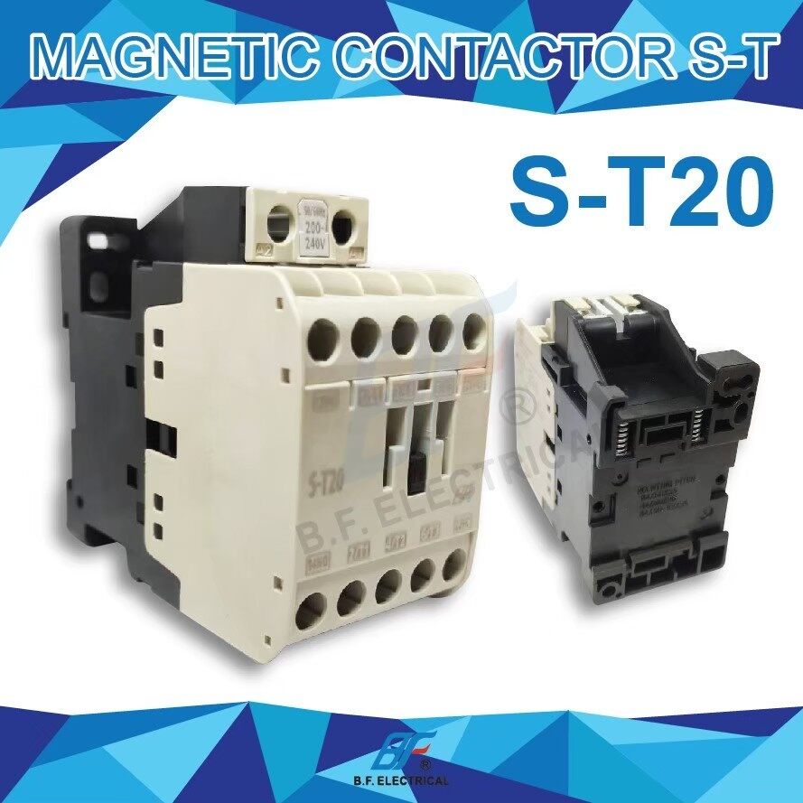 แมกเนติก คอนแทคเตอร์ ST-20 Coil 220V/380V Magnetic Contactor S-T20