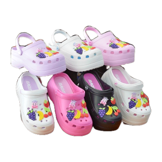 [ลิขสิทธิ์แท้] Baoji Clog Bae Platform - Fruit [W] NEA รองเท้า แตะ หัวโต เสริมส้น บาโอจิ แท้ BO37-112