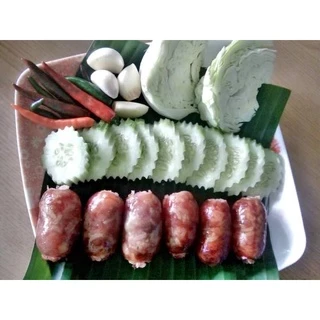 ไส้กรอก​หมู​ ไส้กรอก​อีสาน​ ไส้กรอก​ชัยภูมิ (ร้านหม่ำแม่เที่ยน สาขาสี่แยกช่อระกา)