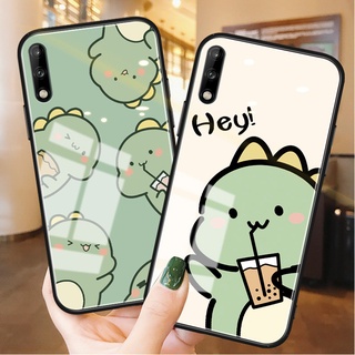 Dmy เคสกระจกนิรภัย ลายน่ารัก สําหรับ huawei P10 plus nova 10se 10 pro 7 7se 7i 8 8i 9se 9 5T 5i 3 3i 2i 2lite Y70 Y61 Y90 4e Y9 Prime 2019 Y7A