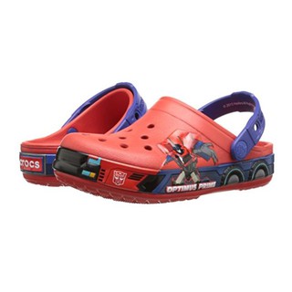 CROCS รองเท้าลำลองเด็กผู้ชาย Crocs CB Transformers Optimus Prime Clog (Toddler/Little Kid)  ไซส์ C6/7 =14 cm