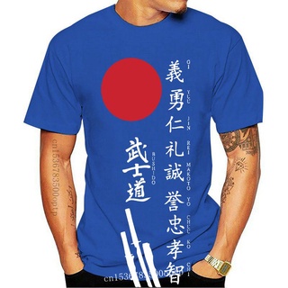 [100% Cotton] เสื้อยืด พิมพ์ลาย Kanji Samurai Bushido est สไตล์คลาสสิก แฟชั่นฤดูร้อน สําหรับผู้ชาย IField54LNonei71