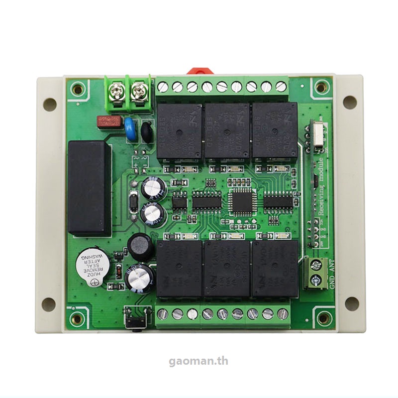 รีเลย์สวิตช์รีโมตคอนโทรลไร้สาย 110V 220V 6CH 220V เอาท์พุตวิทยุ RF 30 ...