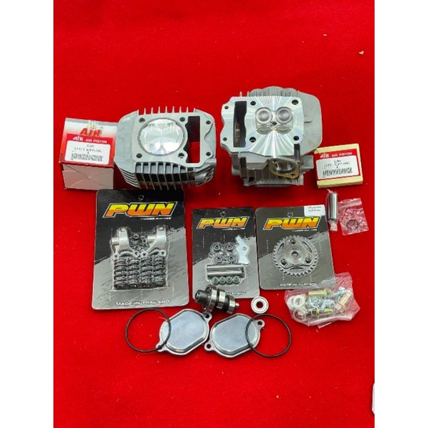 ชุด125iปลาวาฬลูก66/4วาล์วปลอกสูบยาวใส่ชัก3ชัก5ฝาสูบพร้อมเซ็ทหลังวาวพร้อมเฟืองบิดแคม