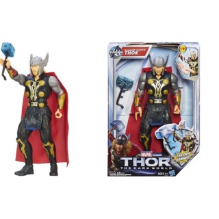 MARVEL THOR THE DARK WORLD Hammer Lunch 10" Talking Figure