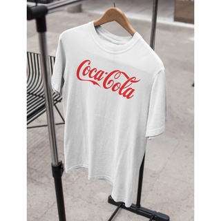 คอตต้อนคอกลมเสื้อยืด เสื้อคู่ Unisex รุ่น CocaCola Edition T-Shirt สวยใส่สบายแบรนด์ Khepri 100%cotton comb พิมพ์สวย รีดท