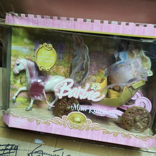 100% ของแท้ MATTEL BARBIE The Princess Pauper - Mini Kingdom มินิ รถม้า บาร์บี้ Horse and Carriage ~ J6074