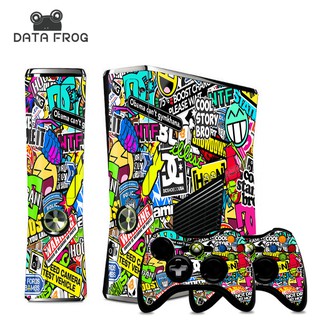 สติกเกอร์ DATA FROG สําหรับคอนโซลเกม Microsoft XBOX 360 Slim และสกินคอนโทรลเลอร์ 2 เกม