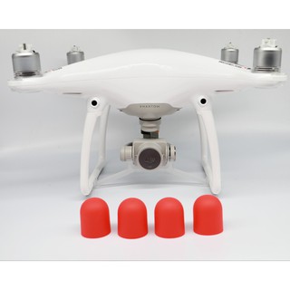 ซิลิโคนครอบมอเตอร์ Phantom 4 สีแดง 4 ชิ้น